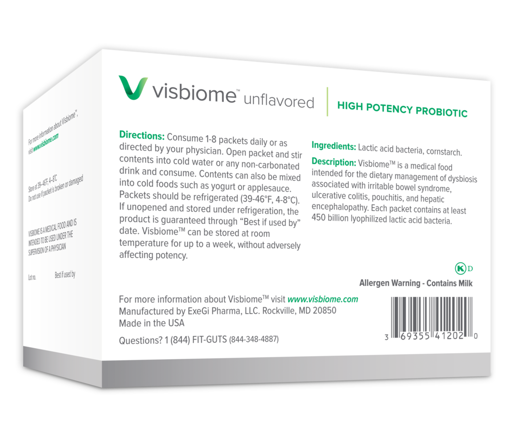 Visbiome Unflavored High Potency Probiotic