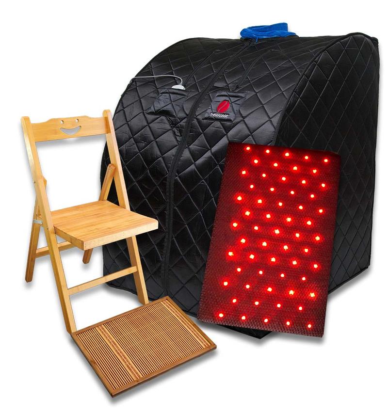 Black Thera360 PLUS Portable Sauna