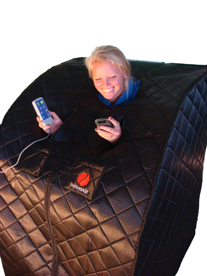 Black Thera360 PLUS Portable Sauna